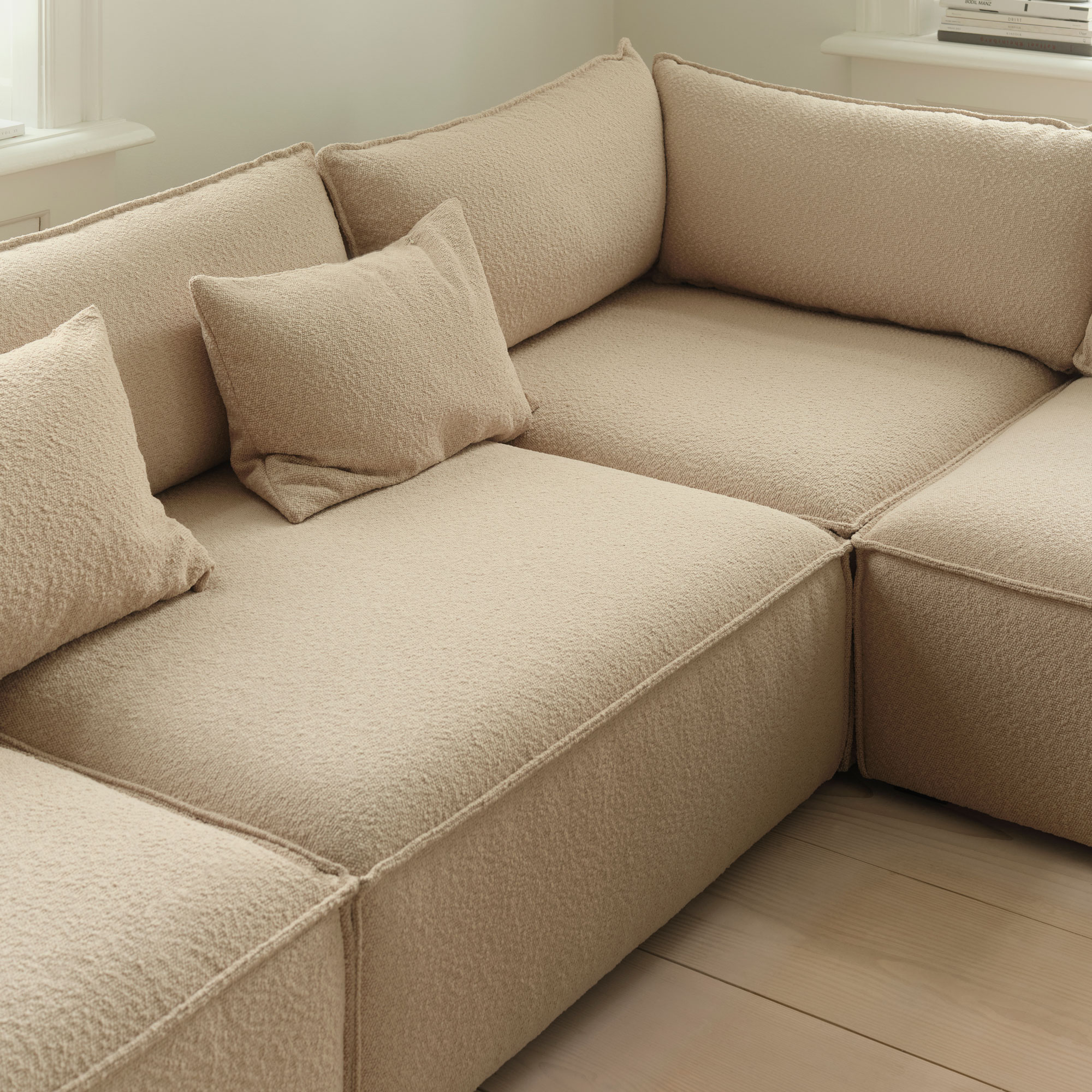 Inez, Kissen, 40x60, Beige, Pasha Dune