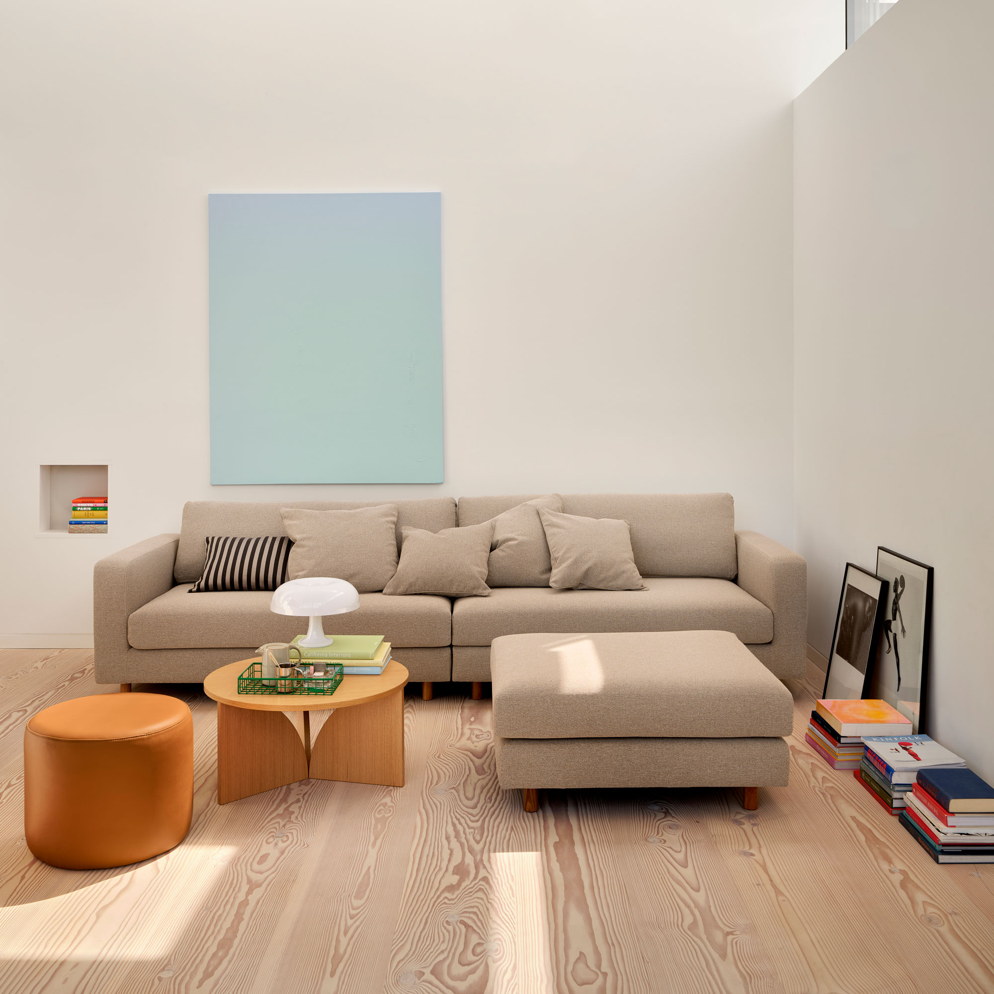 Douglas, 4er Sofa, Beige, Agnes Brown