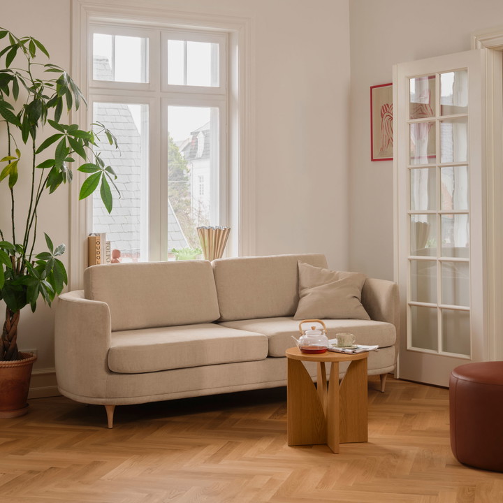 Elinor, 3 personers sofa - Danny Cream (#415834)
