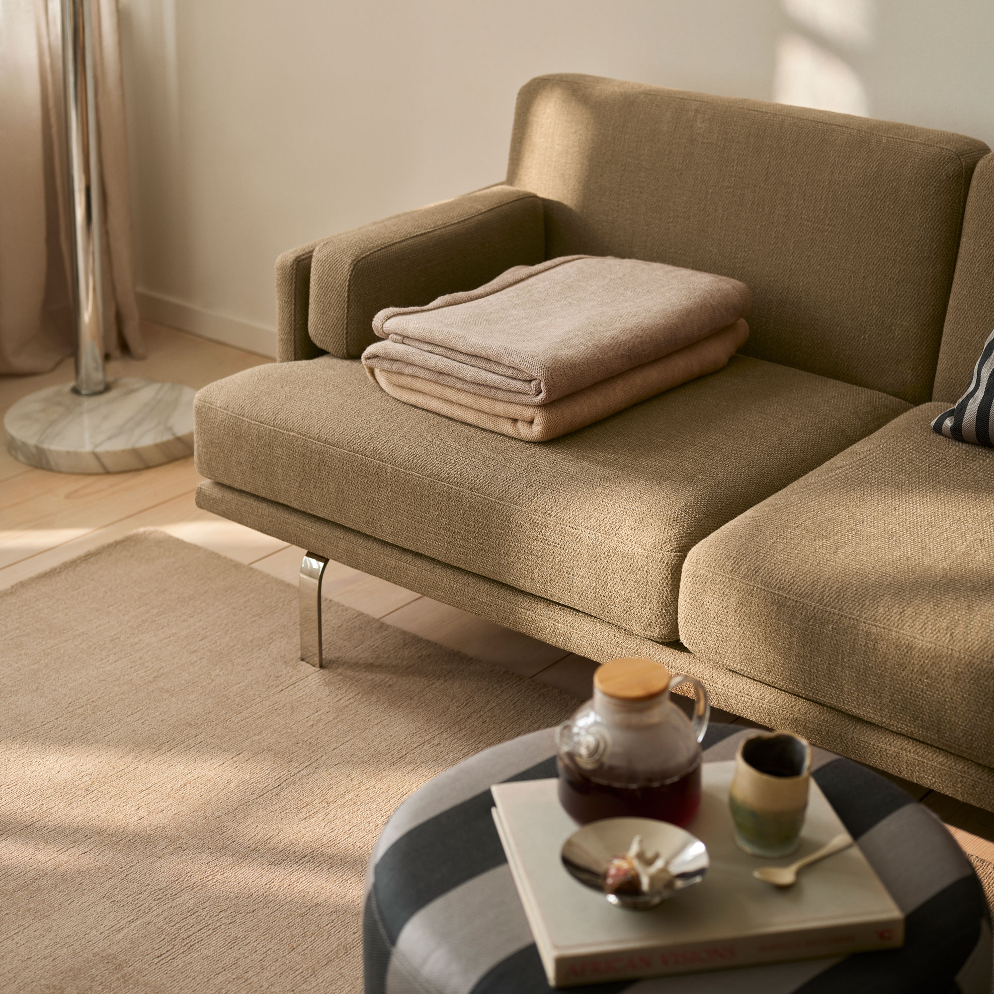 Liv, Decke, Beige, Sand