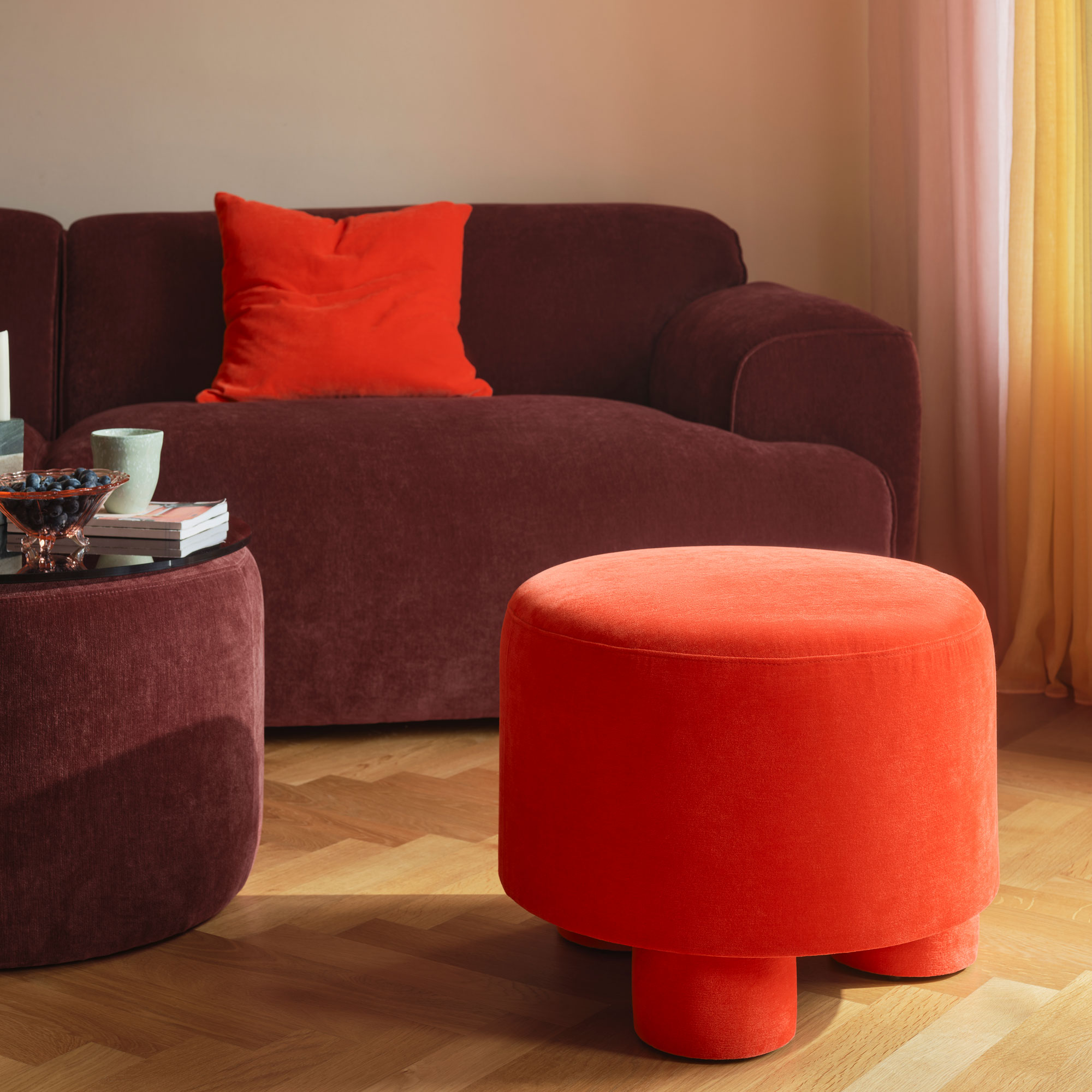 Faith, Puff - Moss Cherry (#415826)
