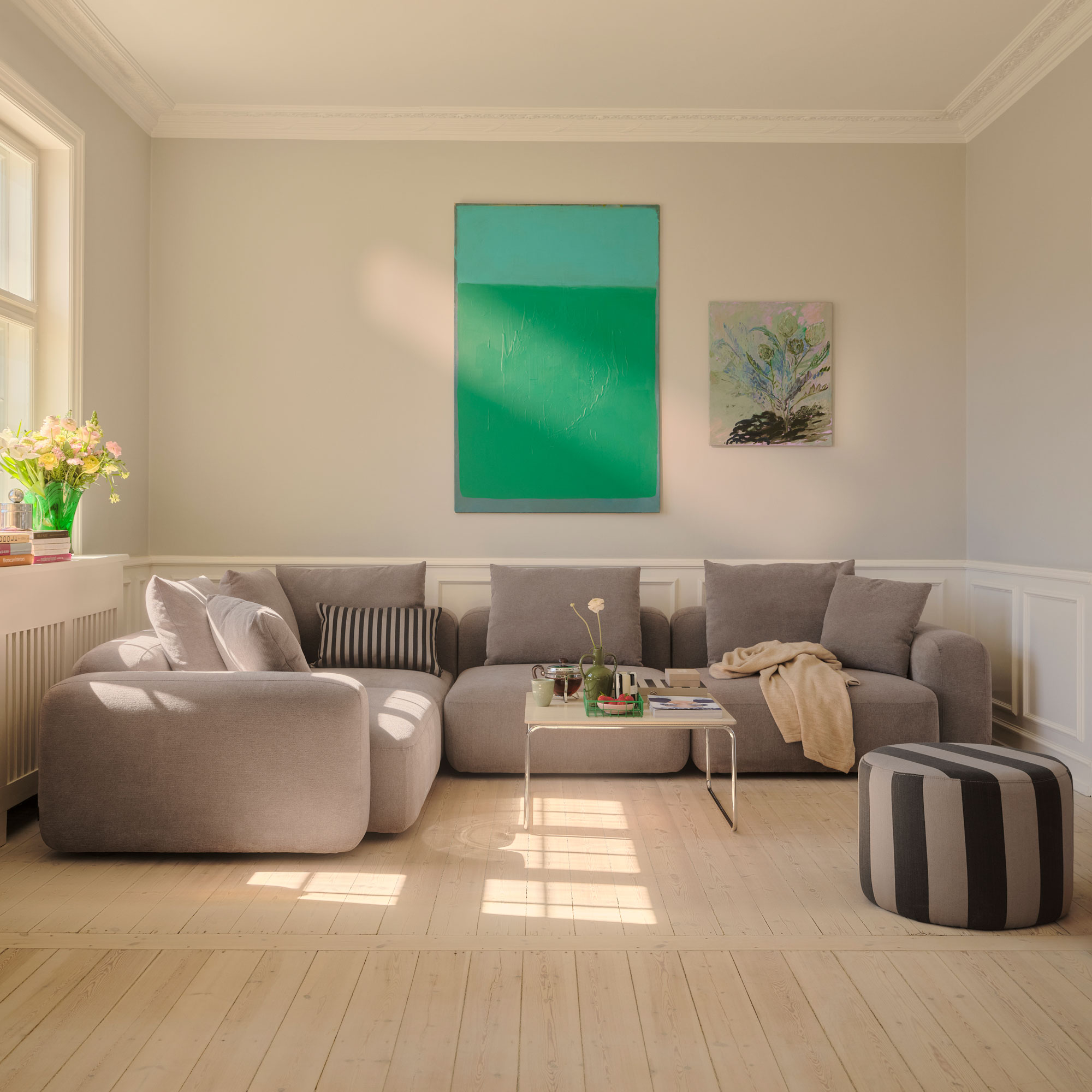 Hailey, Modulsofa, Ecke links - Impression Greige (#416486)