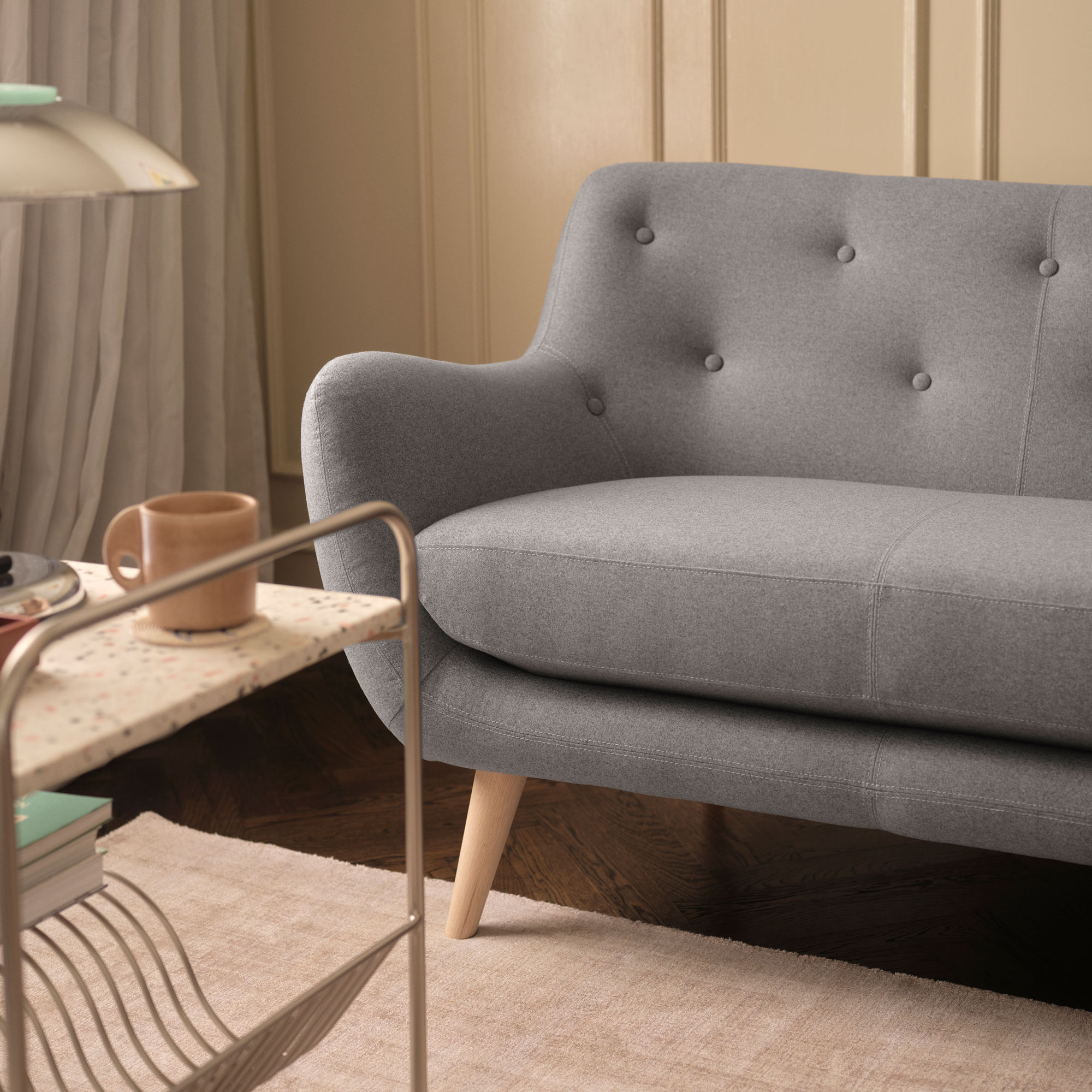 Light grey loveseat discount