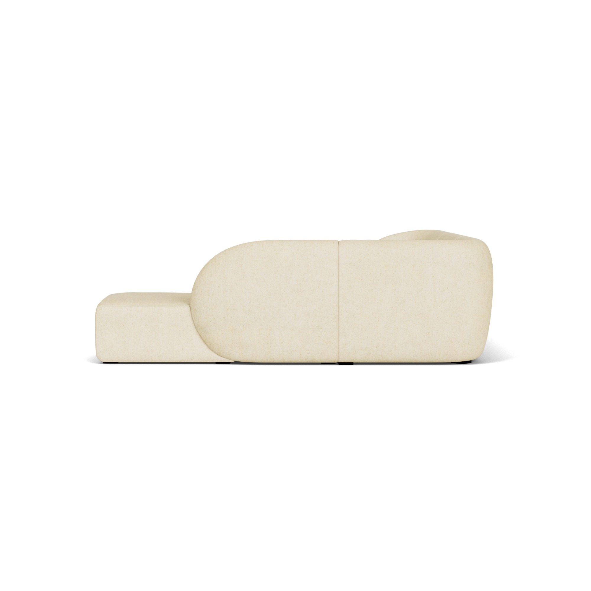 Paula, 3,5 places méridienne droite canapé modulable - Moonlight Sand (#415582)