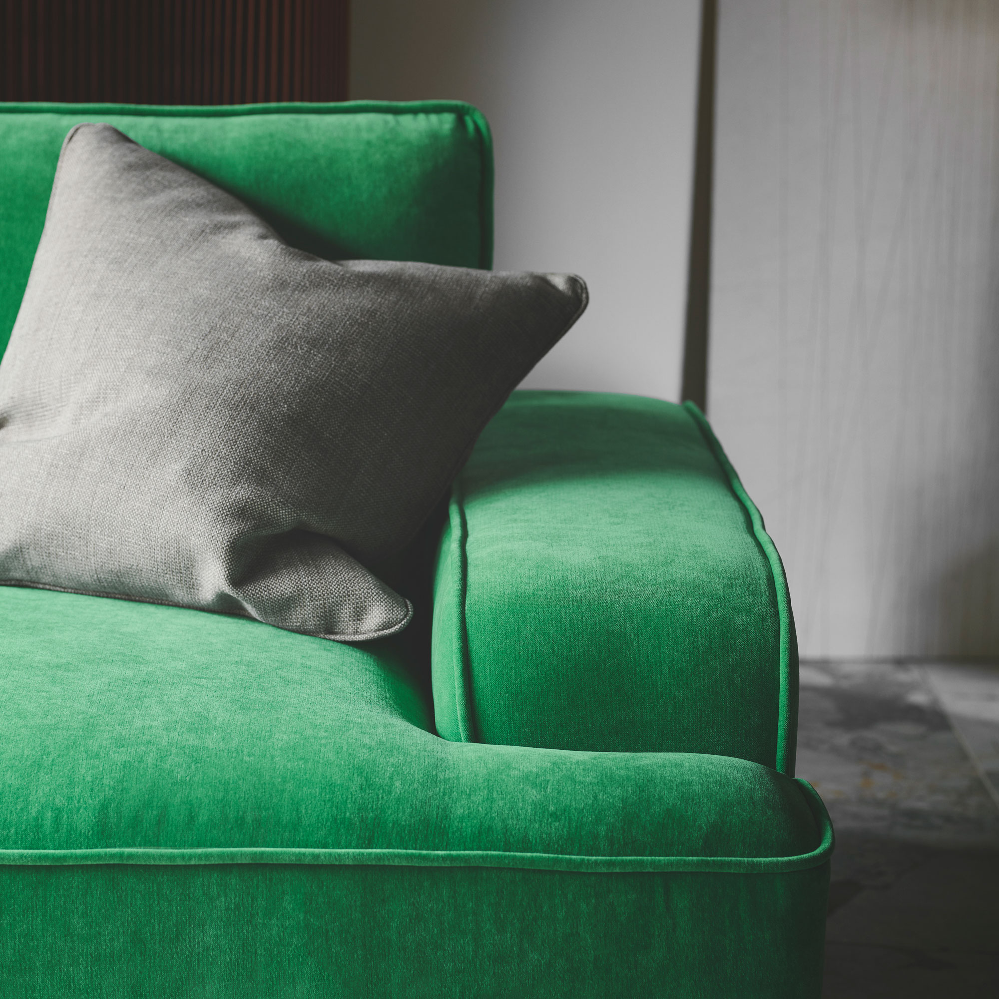 Leonora 3Sitzer Sofas Grün Moss Grass Green