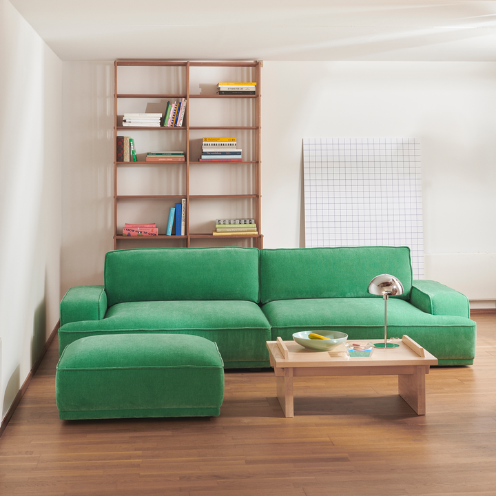 Leonora, 3,5 personers sofa - Moss Grass Green (#408342)