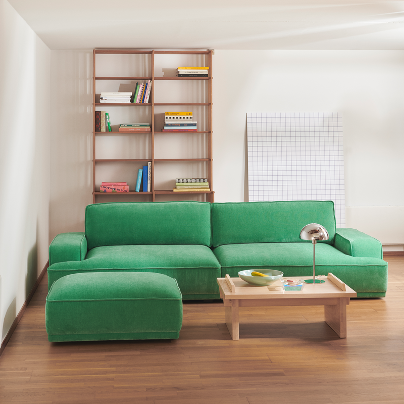Leonora 3 sits soffa Grön - Moss Grass Green - SOFACOMPANY