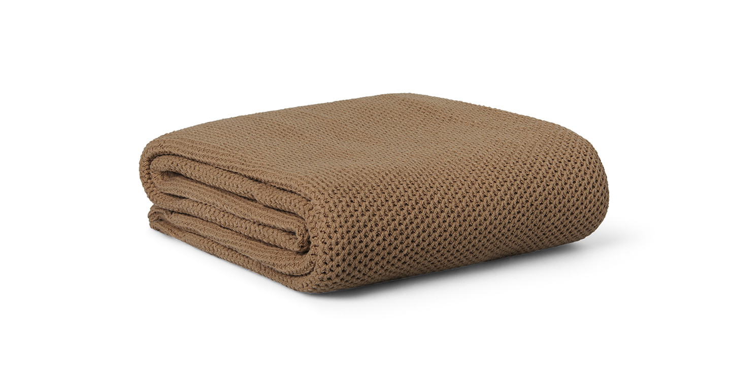 Liby, Decke, Braun, Camel