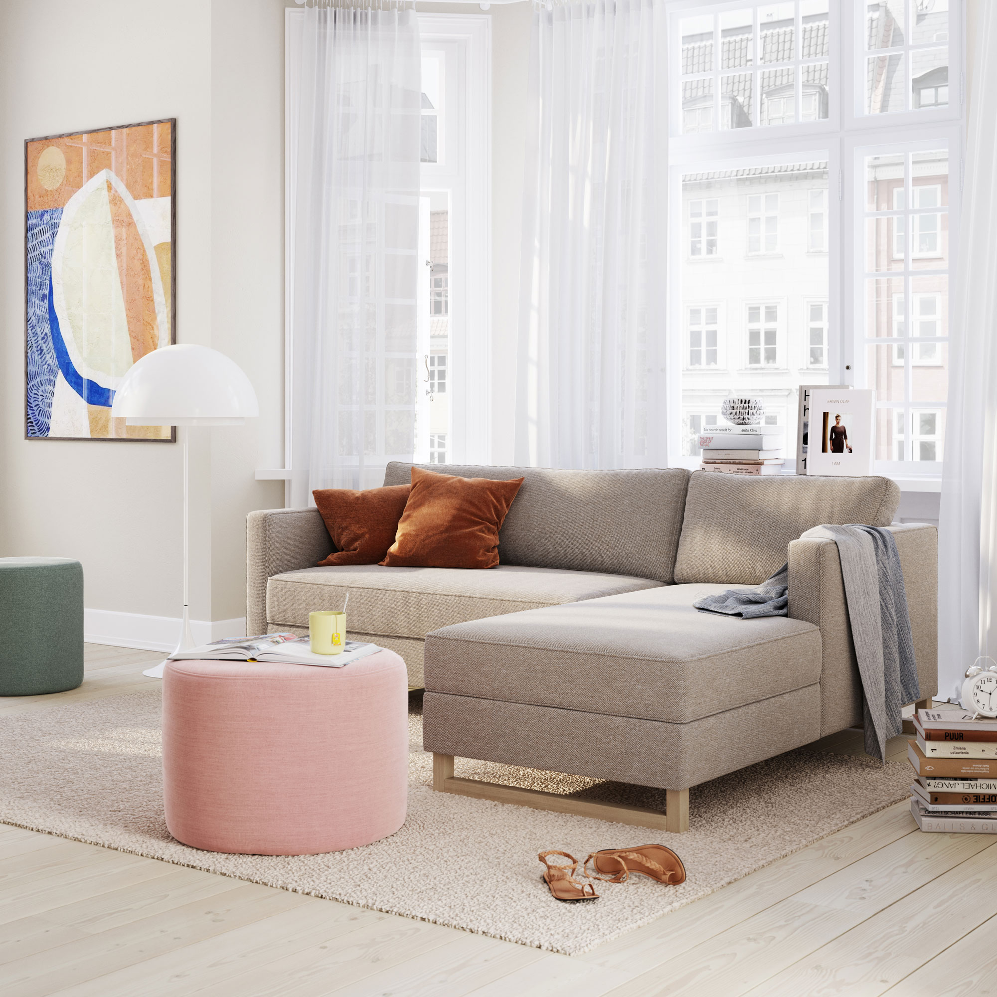 Madison, Divanbäddsoffa, höger - Agnes Brown (#416181)