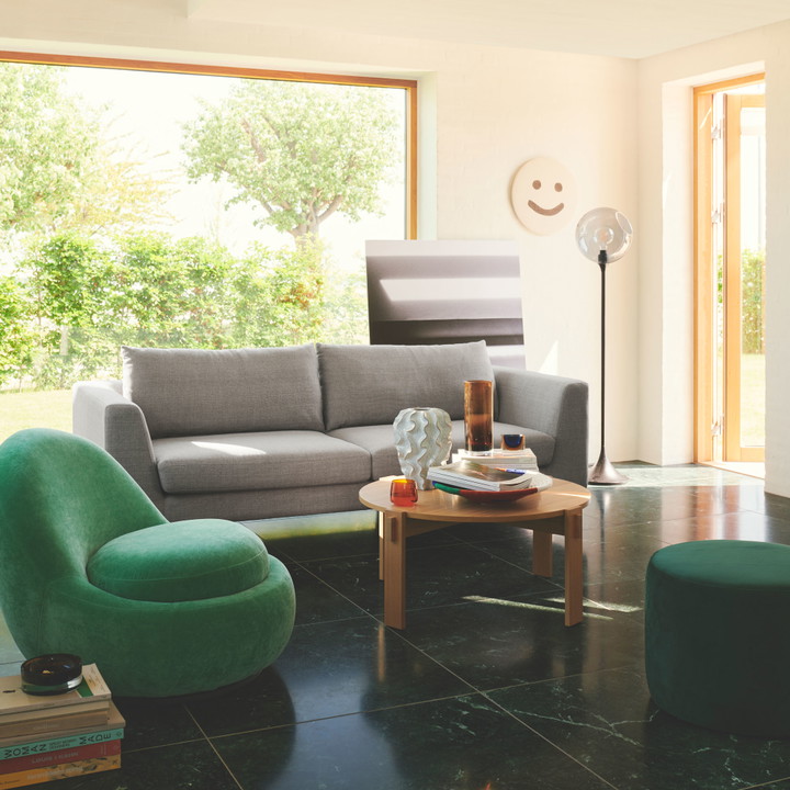 Noa, 3 personers sofa - Planet Grey Green (#406810)