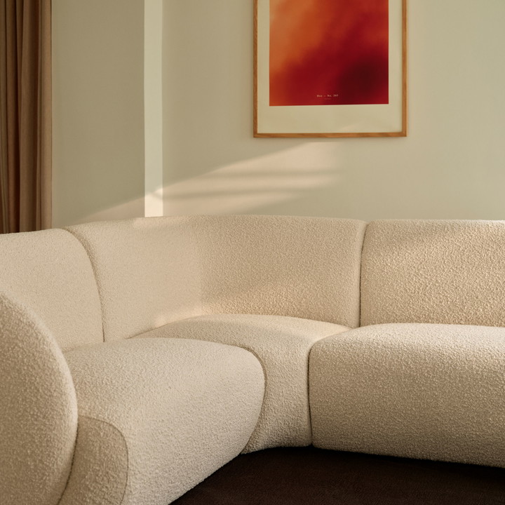 Paula, hoek module, rechts - Maya Cream (#411815)