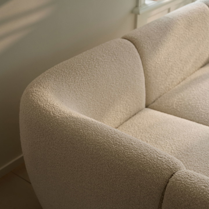 Paula, hoek module, links - Maya Cream (#411811)