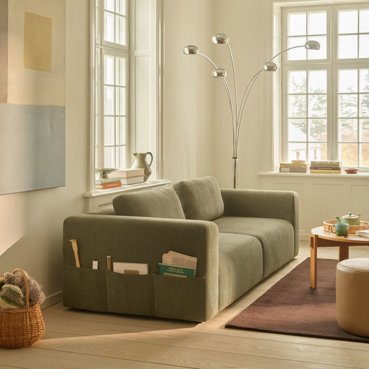 Riley, 3 personers sofa - Free Sage (#411343)