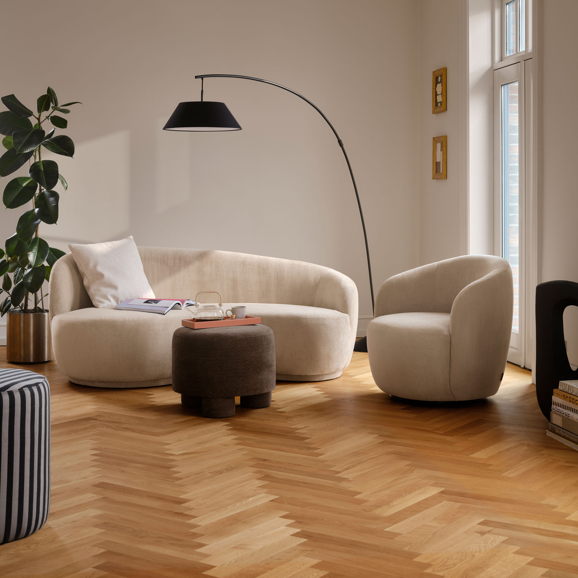 Herman 2-Sitzer Sofas Golden - Sunday Curry - SOFACOMPANY