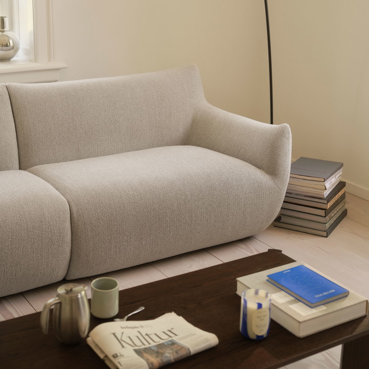 Skylar, 3 personers sofa - Nola Sand (#417045)