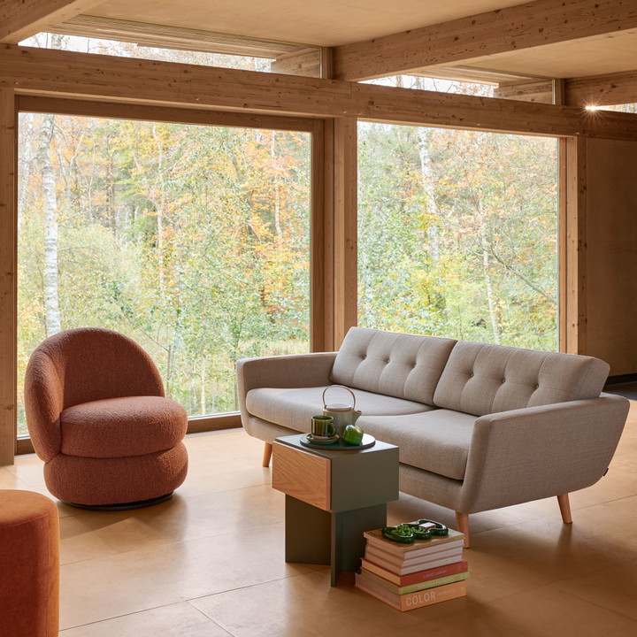 Vera, 3 personers sofa - Vega Sand Dune (#407684)