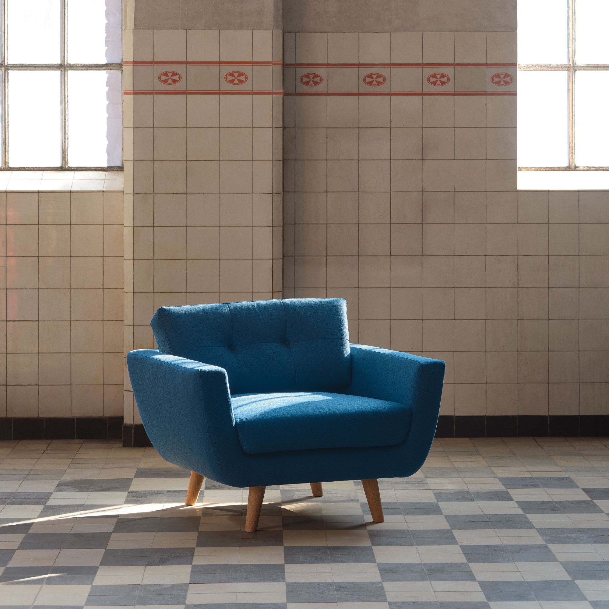 Vera, Lænestol - Olena Midnight Blue (#413934)