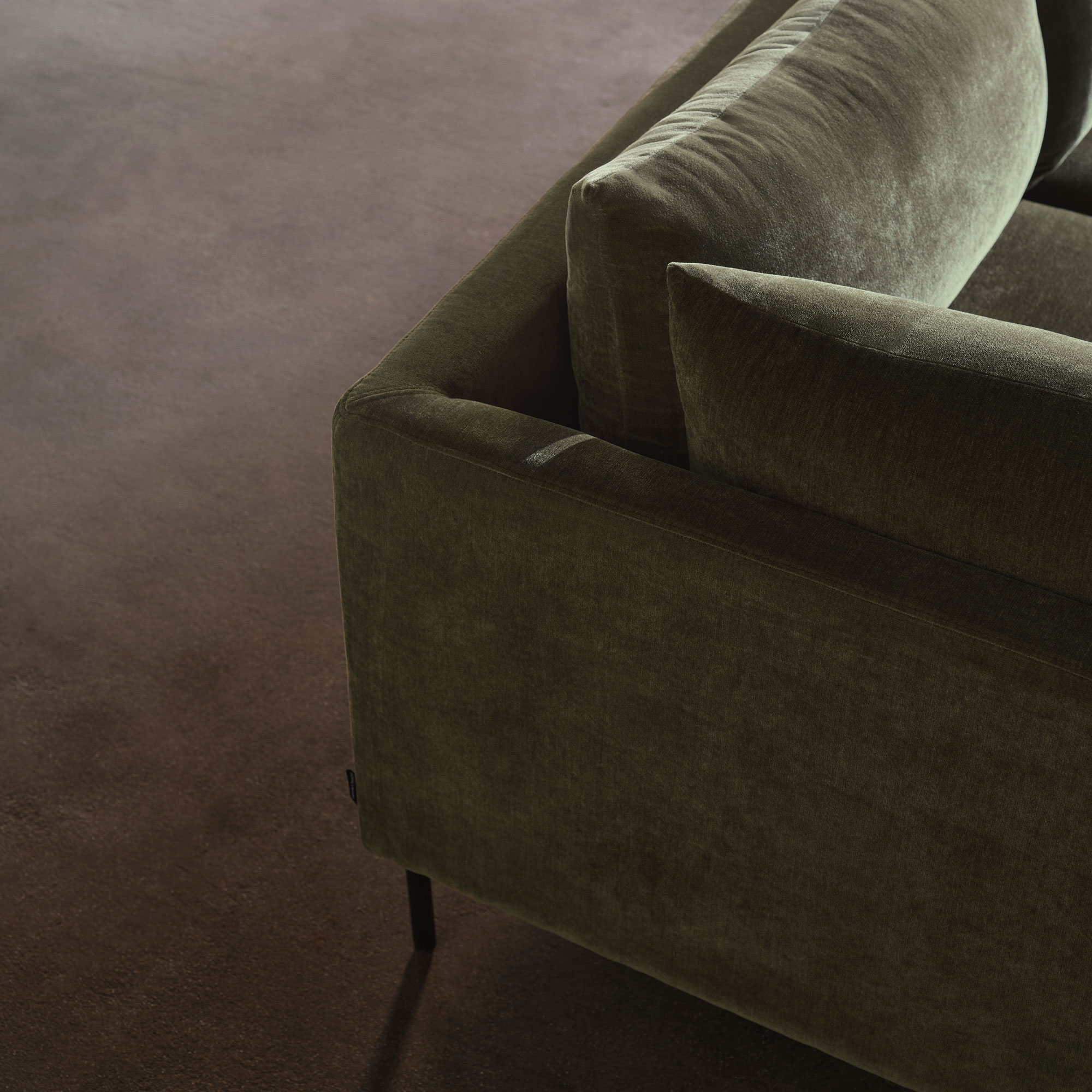 Vivica, Bäddsoffa, vänster - Moss Olive (#413943)