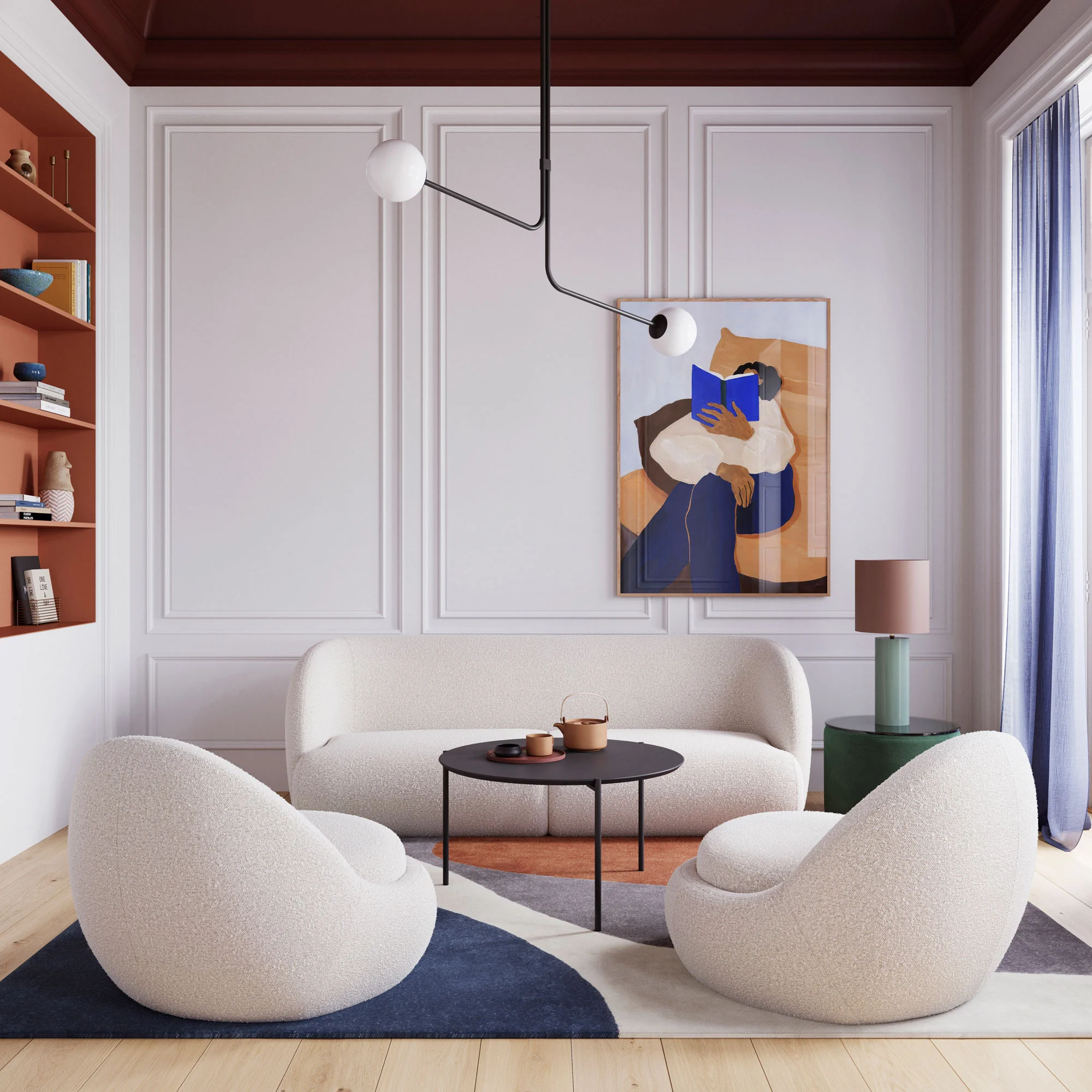 Paula, 3-seter sofa - Maya Cream (#406723)