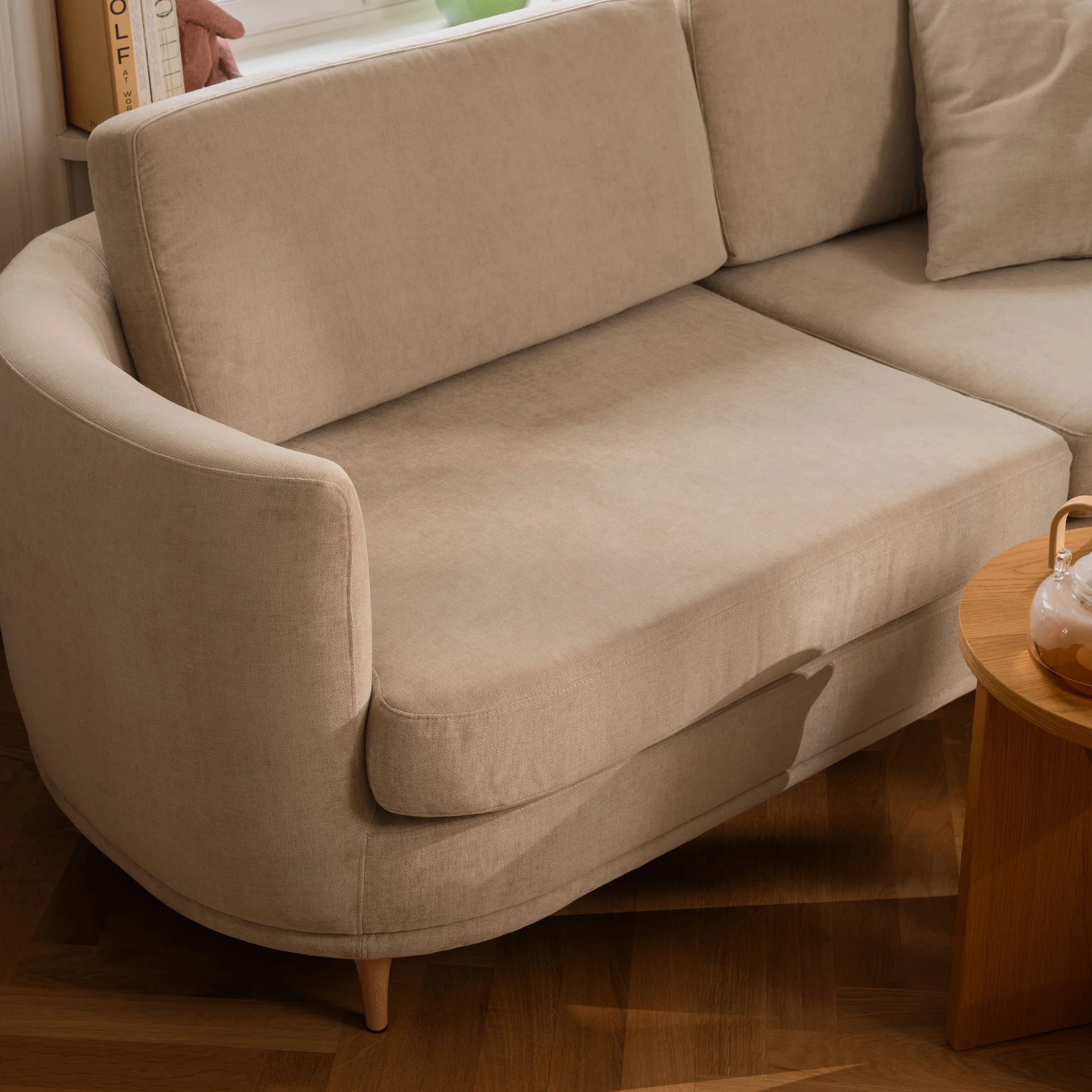 Elinor, 3-seter sofa - Danny Cream (#415836)