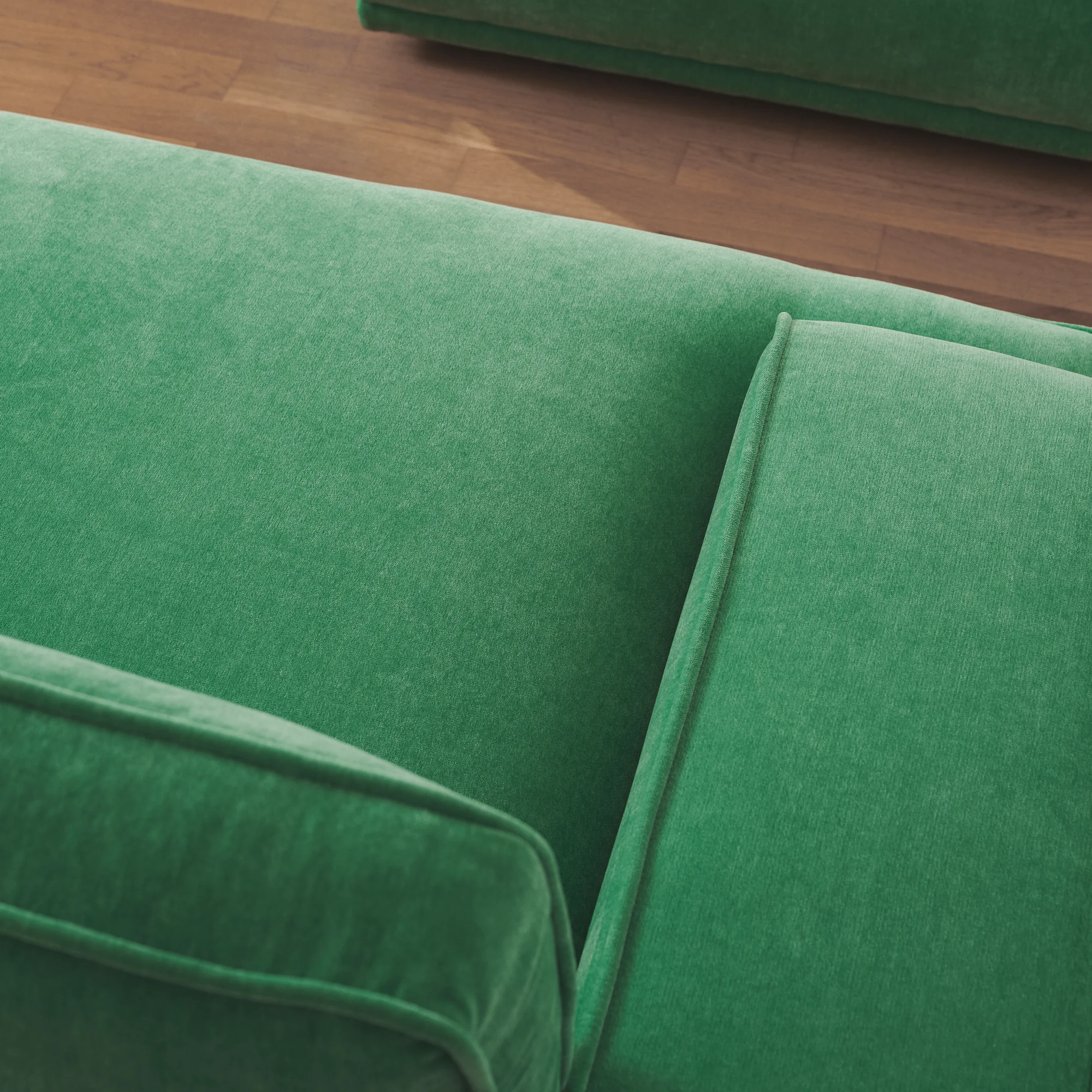 Leonora, Canapé 3,5 places - Moss Grass Green (#408343)