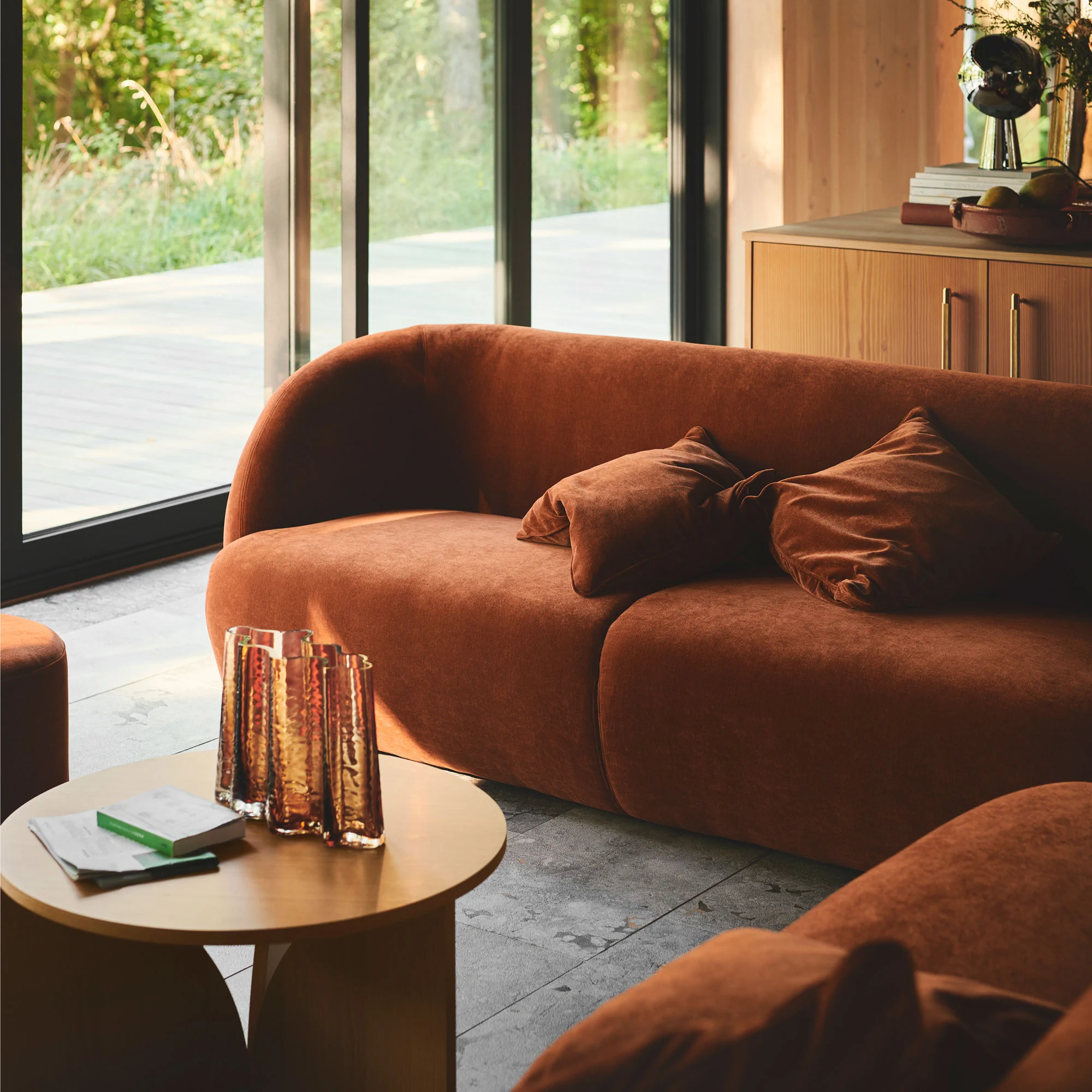 Paula, 3-sits soffa - Moss Rust (#407197)